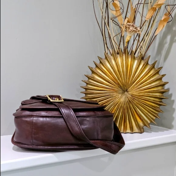 Vintage Coach Taft Crossbody / Shoulder Bag Purse # 9980 (Mahogany) - Picture 8 of 13